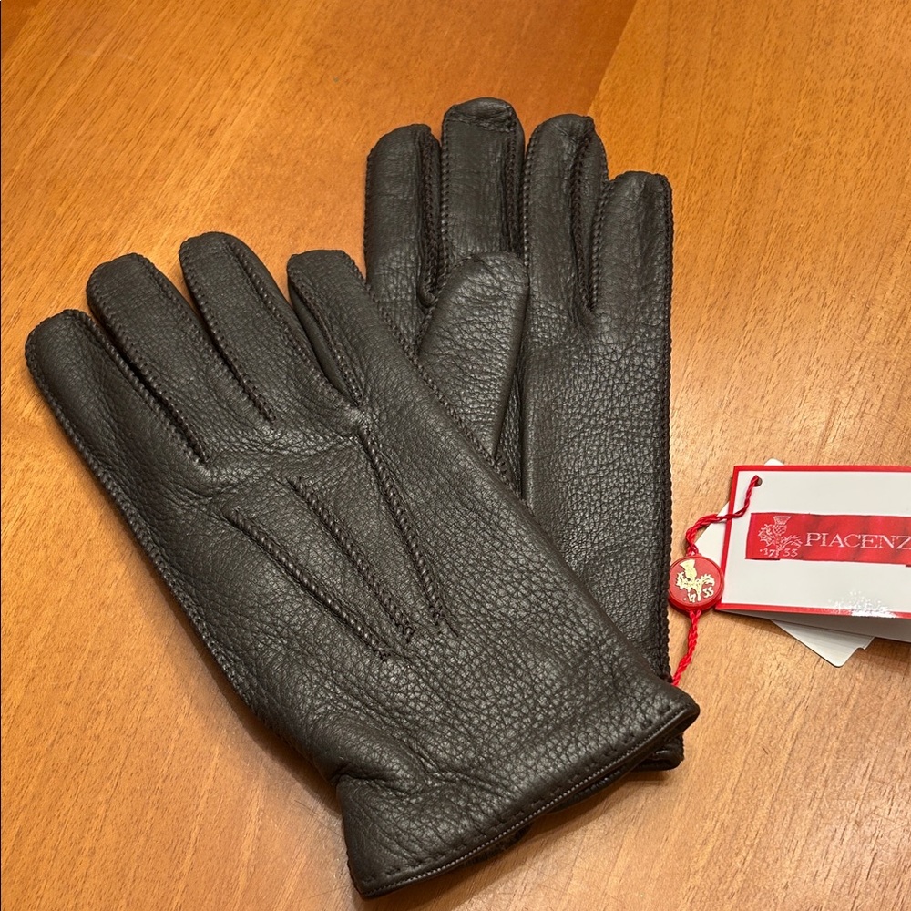 Men's Black Leather Gloves